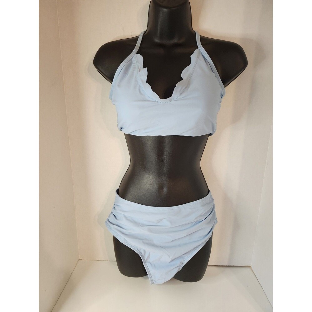 Zaful Size 6 Light Blue Bikini
